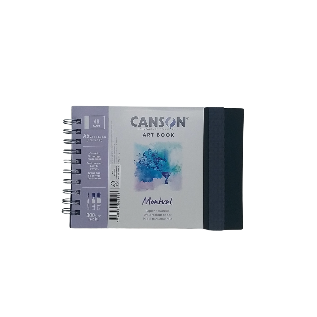 CANSON - MONTVAL ART BOOK A5 SPIRALE LC