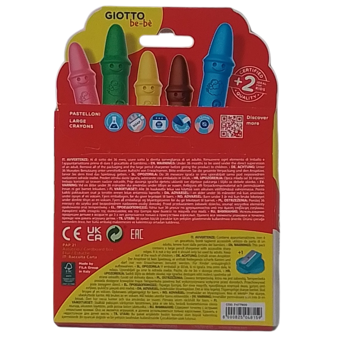 GIOTTO - BE-BE CONF. 10 PASTELLONI + TEMPERINO