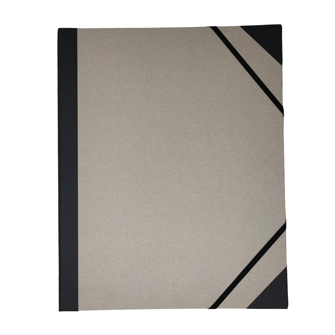 CANSON - CARTELLINA GRIGIA PORTA DISEGNI (2mm) CON ELASTICI ANGOLARI 52x72 cm