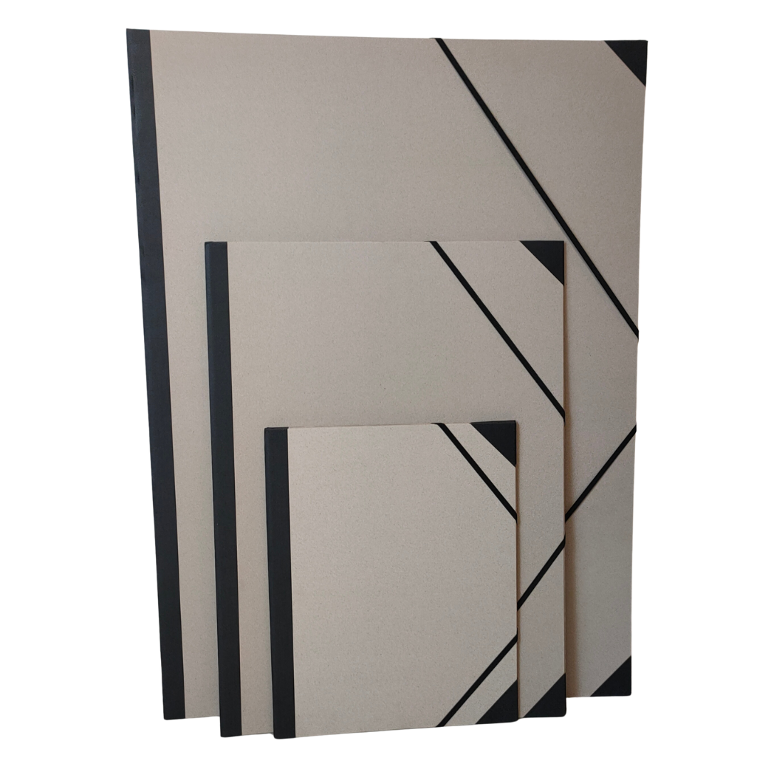 CANSON - CARTELLINA GRIGIA PORTA DISEGNI (2mm) CON ELASTICI ANGOLARI 52x72 cm