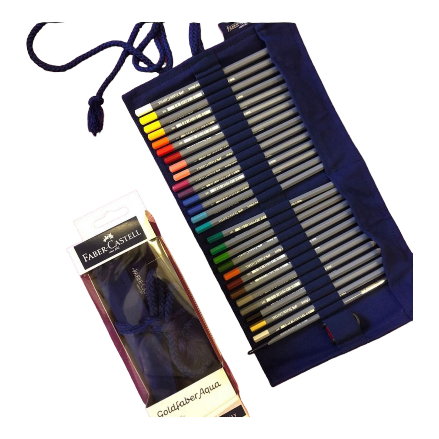 FABER CASTELL Goldfaber Aqua in astuccio a rotolo (27 matite)