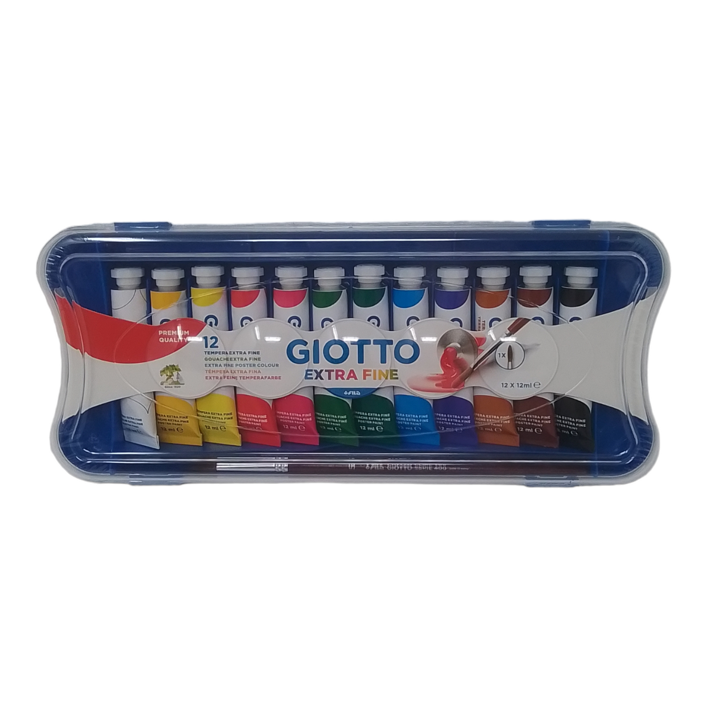 GIOTTO - Tempera extrafine - Valigetta da 5, 12 o 24 tubetti