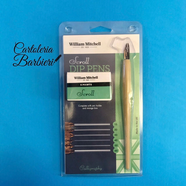 WILLIAM MITCHELL - Pennino calligrafico con punte in metallo