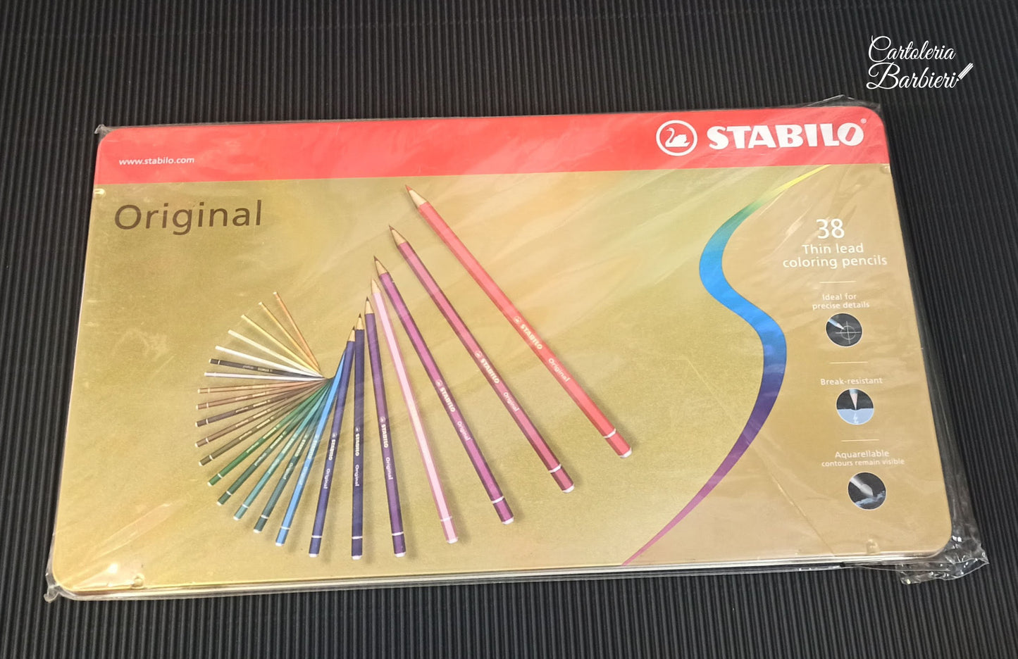 Stabilo Original Matite colorate a mina sottile (38 pz)