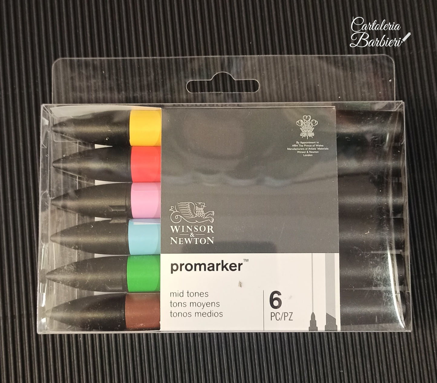PROMARKER Winsor&Newton (6pz) (Base Alcol)