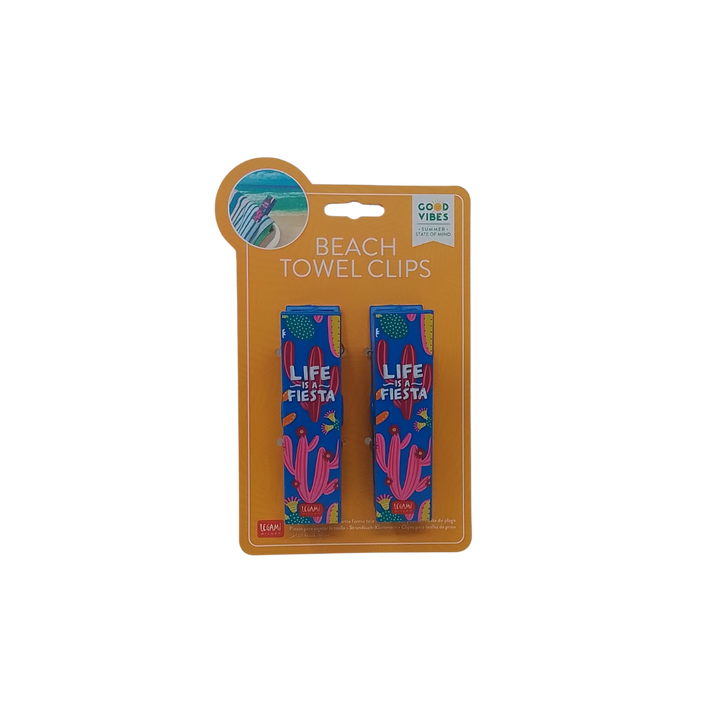 LEGAMI - GOOD VIBES BEACH TOWEL CLIPS