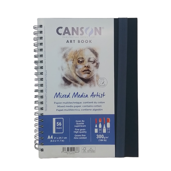 CANSON - MIXED MEDIA ARTIST ART BOOK A4 300GR LL