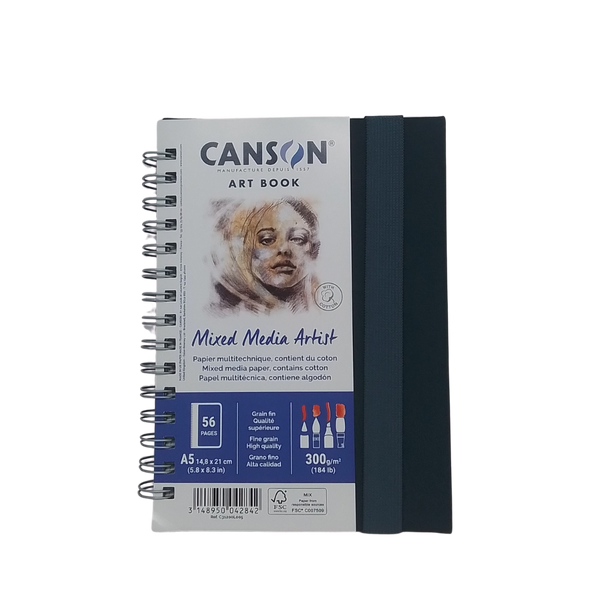 CANSON - MIXED MEDIA ARTIST ART BOOK A5 300GR LL
