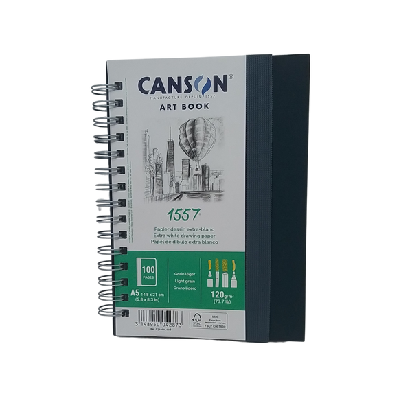 CANSON - BLOCCO ART BOOK 1557 120GR A5 SPIRALE LL
