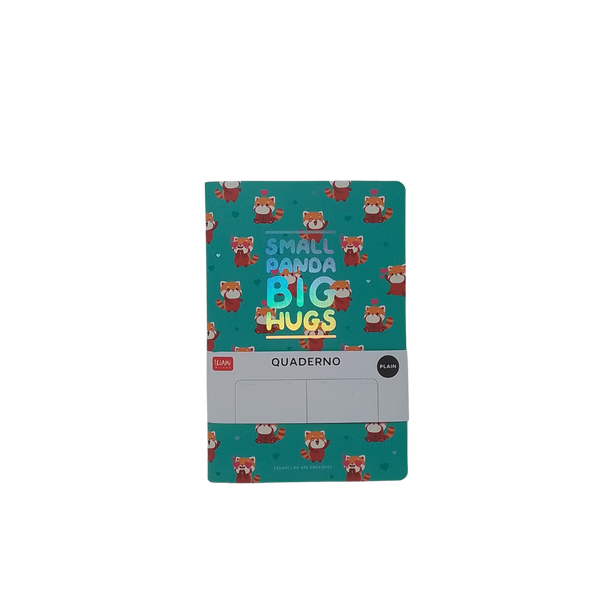 LEGAMI - SMALL PANDA BIG HUGS QUADERNO BIANCO 100GR 80 PAGINE