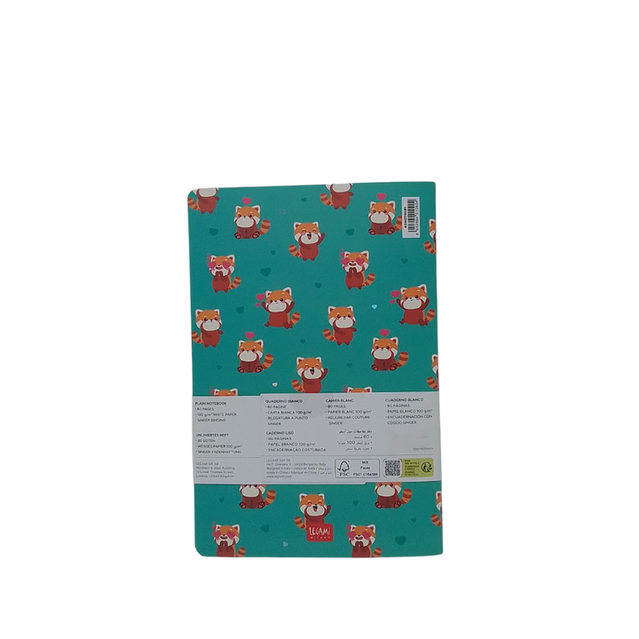 LEGAMI - SMALL PANDA BIG HUGS QUADERNO BIANCO 100GR 80 PAGINE