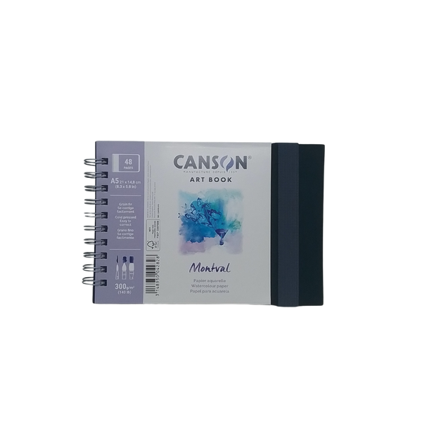 CANSON - MONTVAL ART BOOK A5 SPIRALE LC