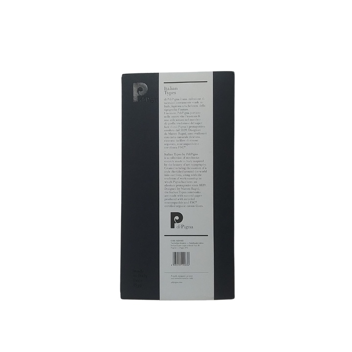 PDIPIGNA- ITALIAN TYPES LIGHT ARDESIA TACCUINO BIANCO 192 PAGINE
