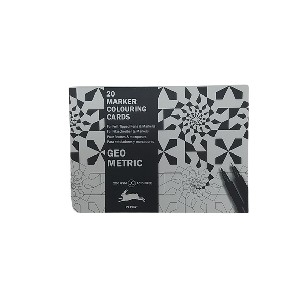 PEPIN - GEO METRIC (20 CARD DA COLORARE 160X160MM)