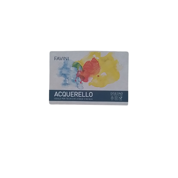 FAVINI - DISEGNO CARTA PER ACQUERELLO 340GR 100X150MM 10 FOGLI