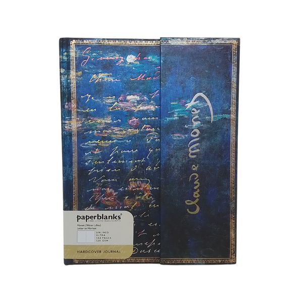 PAPERBLANKS - MONET WATER LILIES QUADERNO BIANCO ULTRA COPERTINA RIGIDA 120GR 144 PAGINE