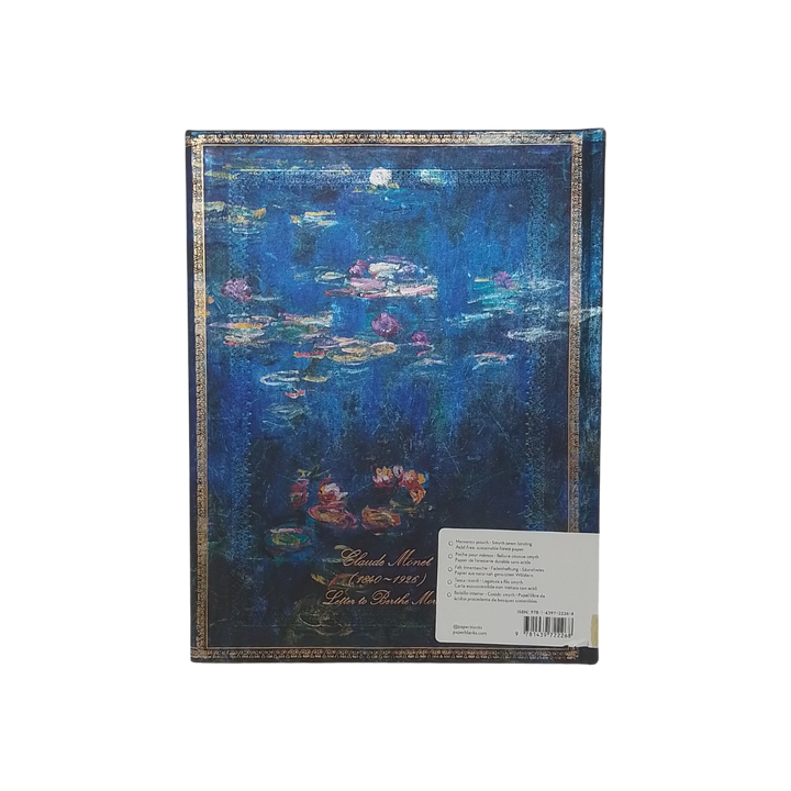 PAPERBLANKS - MONET WATER LILIES QUADERNO BIANCO ULTRA COPERTINA RIGIDA 120GR 144 PAGINE