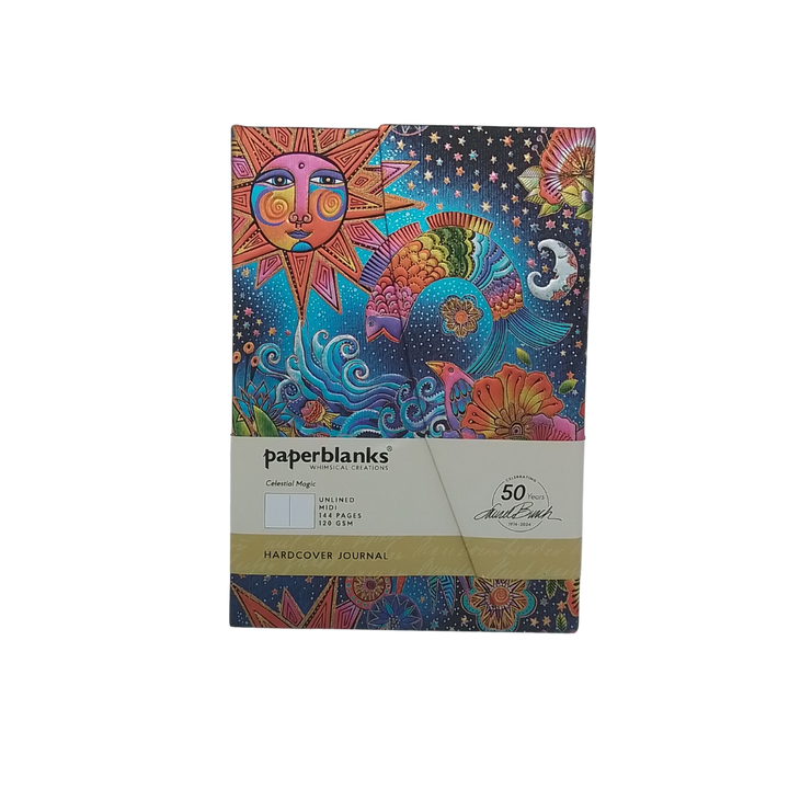 PAPERBLANKS - CELESTIAL MAGIC QUADERNO BIANCO MIDI COPERTINA RIGIDA 120GR 144 PAGINE