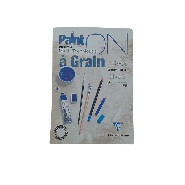 CLAIREFONTAINE - PAINT ON A' GRAIN MIX MEDIA MULTI-TECHNIQUES