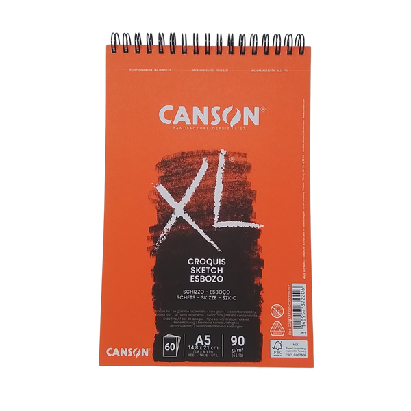 CANSON - BLOCCO XL MICROPERFORATO 90GR A5 SPIRALE LC