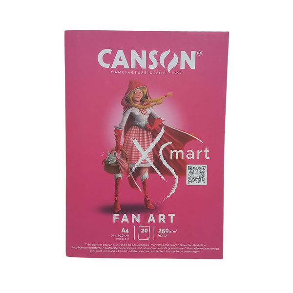 CANSON - BLOCCO XSMART FAN ART 250GR A4