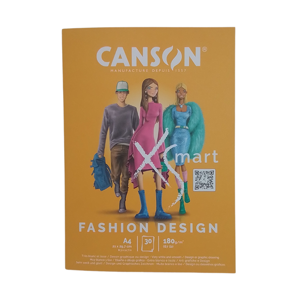 CANSON - BLOCCO XSMART FASHION DESIGN 180GR A4