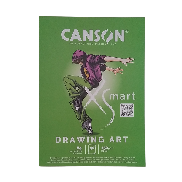 CANSON - BLOCCO XSMART DRAWING ART 150GR A4