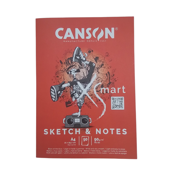 CANSON - BLOCCO XSMART SKETCH & NOTES 90GR A4