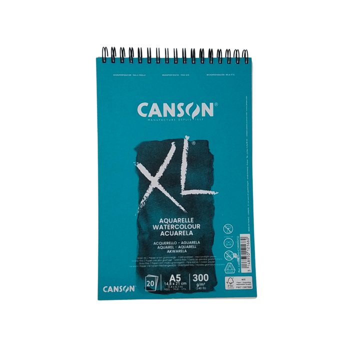 CANSON - XL WATERCOLOUR (CARTA DA ACQUERELLO) A5 14.8 X 21