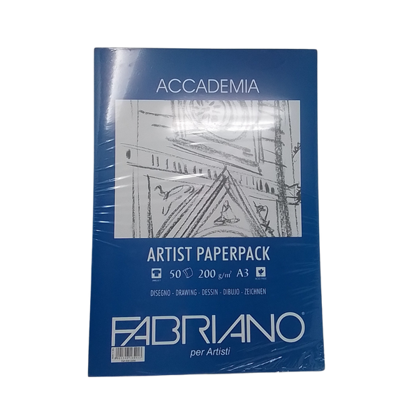 FABRIANO - BLOCCO ACCADEMIA ARTIST PAPERBACK 200GR A3