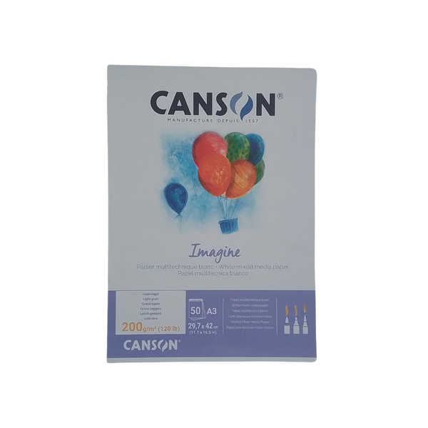 CANSON - IMAGINE BLOCCO A3 200GR