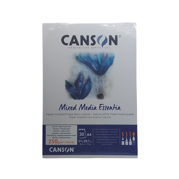 CANSON - BLOCCO MIXED MEDIA ESSENTIA 250GR A4