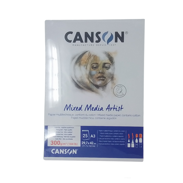 CANSON - BLOCCO MIXED MEDIA ARTIST 300GR A3