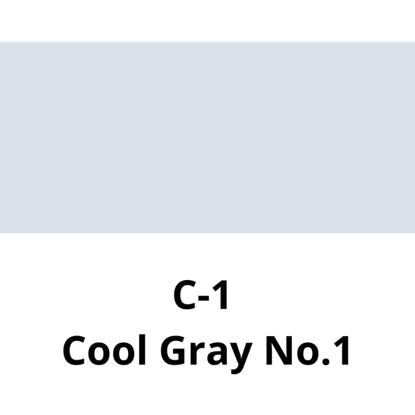 COPIC - CIAO BRUSH PEN SFUSI (SCALA GRIGI) C-1 COOL GRAY NO.1