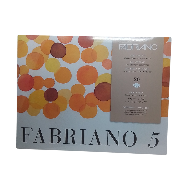 FABRIANO - BLOCCO 5 GRANA FINA 300GR 31X41