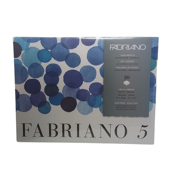 FABRIANO - BLOCCO 5 GRANA GROSSA 300GR 31X41