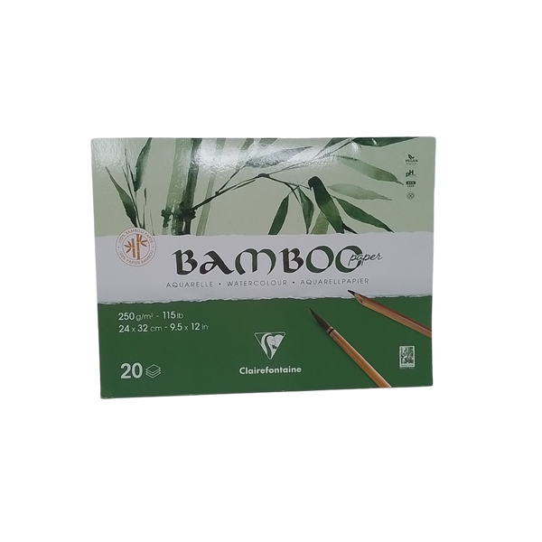CLAIREFONTAINE - BLOCCO BAMBOO PAPER 250GR 24X32