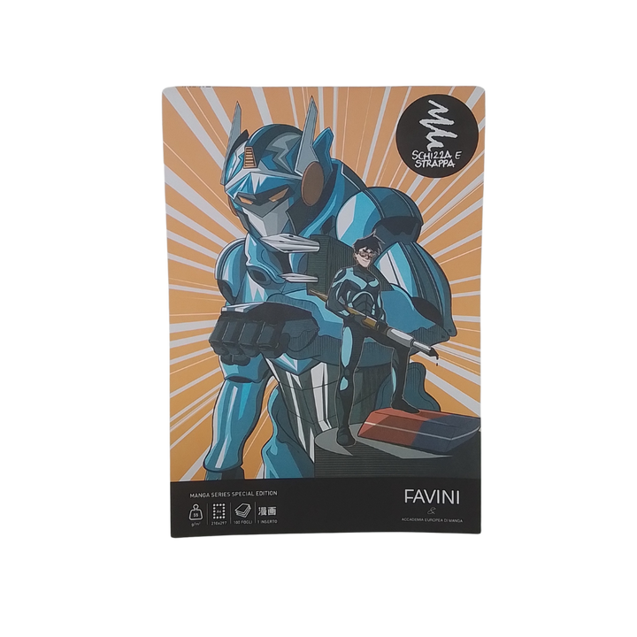 FAVINI - BLOCCO SCHIZZA E STRAPPA A4 MANGA SERIES SPECIAL EDITION