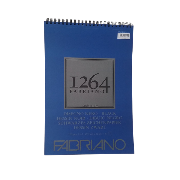 FABRIANO - BLOCCO NERO 1264 200GR 29,7X42