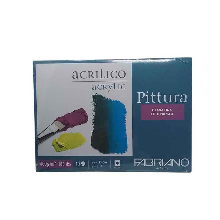 FABRIANO - BLOCCO PITTURA ACRILICO 400GR 25X35