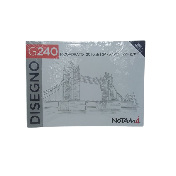 NOTAMI - BLOCCO DISEGNO G240 24X33 220GR RIQUADRATO