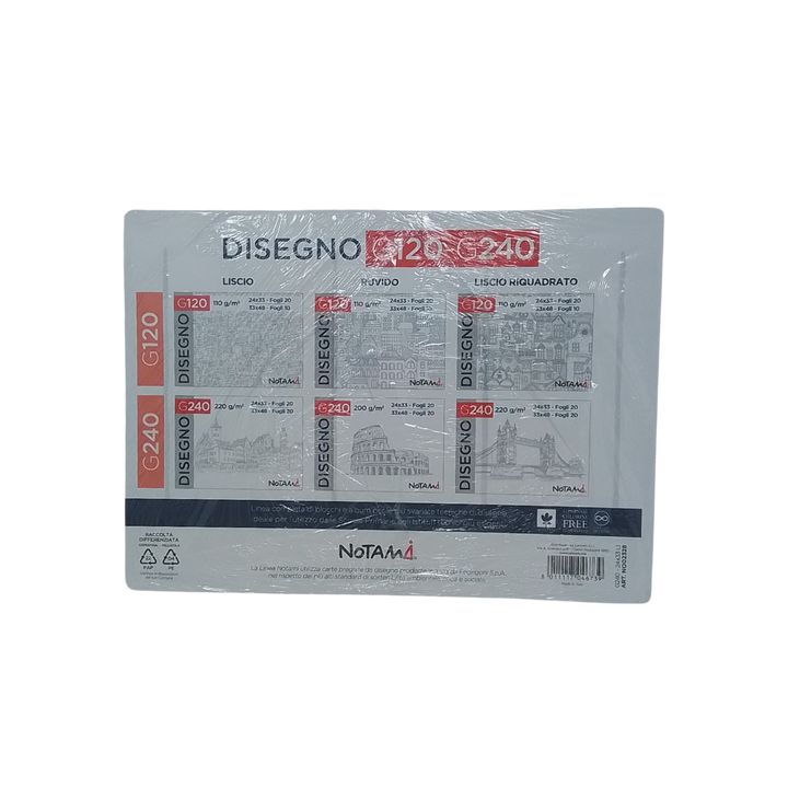 NOTAMI - BLOCCO DISEGNO G240 24X33 220GR LISCIO