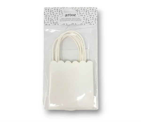 ARTOZ - BORSA CON CARTA VELINA BIANCA PICCOLA