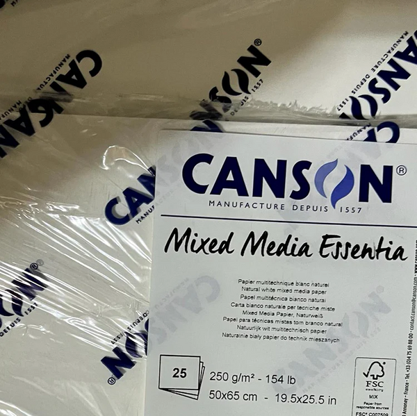 CANSON - MIXED MEDIA ESSENTIA FOGLI SFUSI 50X65 CM