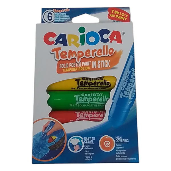 CARIOCA - TEMPERELLO (TEMPERA SOLIDA) CONFEZIONE DA 6