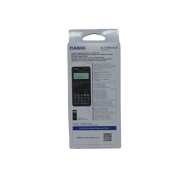 CASIO - CALCOLATRICE SCIENTIFICA FX-570 ES PLUS 2ND EDITION