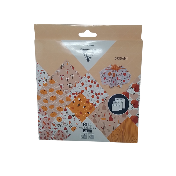CLAIREFONTAINE - KIT ORIGAMI ZUCCA 10X10 - 15X15 - 20X20