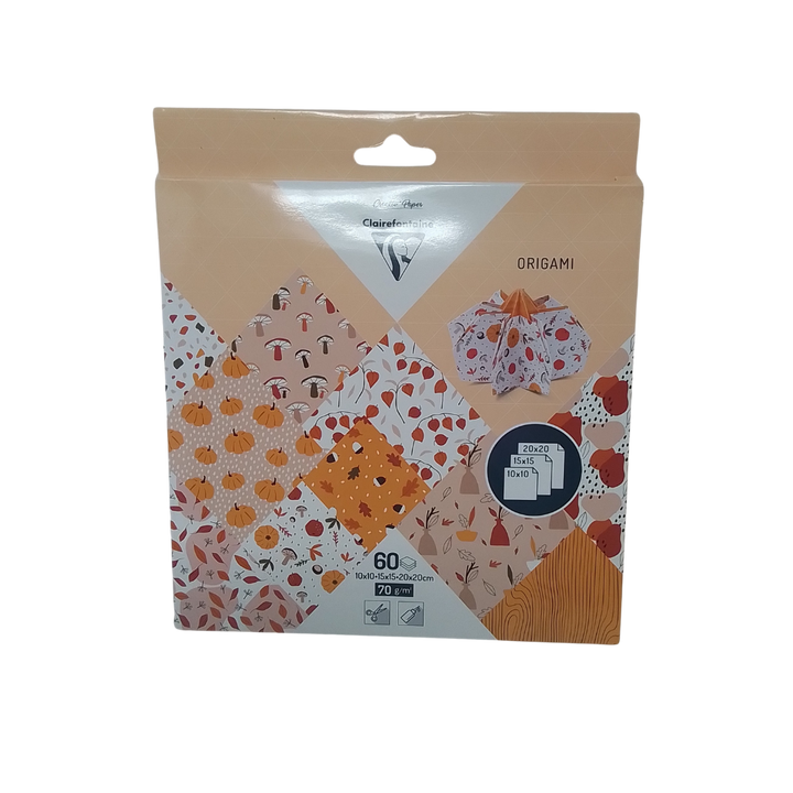 CLAIREFONTAINE - KIT ORIGAMI ZUCCA 10X10 - 15X15 - 20X20