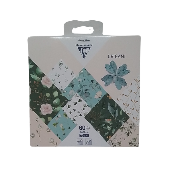 CLAIREFONTAINE - KIT ORIGAMI FOGLIA 15X15