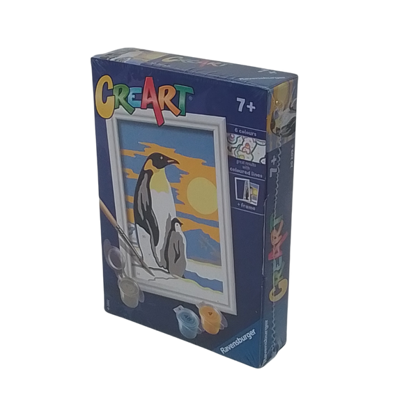 RAVENSBURGER - CREART 8.5 X 12 CM - PENGUIN FAMILY